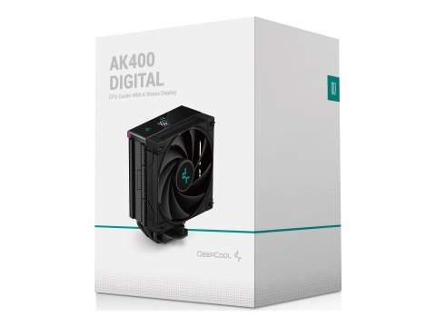 Deepcool | Chłodnica powietrza procesora | AK400 Zero Dark | Intel, AMD Deepcool | Chłodnica powietrza procesora | AK400 Zero Dark | Intel, AMD