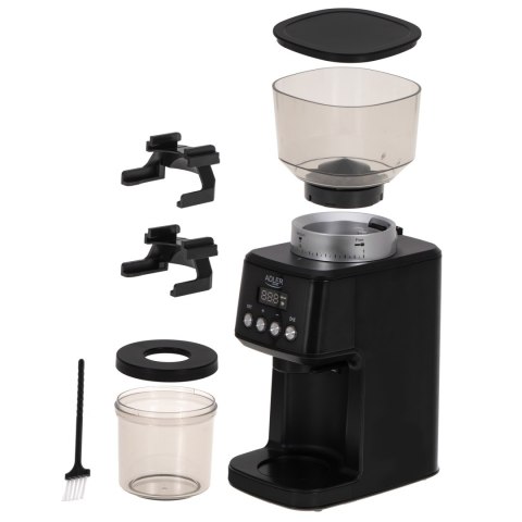 Adler Burr Coffee Grinder | AD 4300 | 180 W | Coffee beans capacity 300 g | Black Adler Burr Coffee Grinder | AD 4300 | 180 W | Coffee beans capacity 300 g | Black