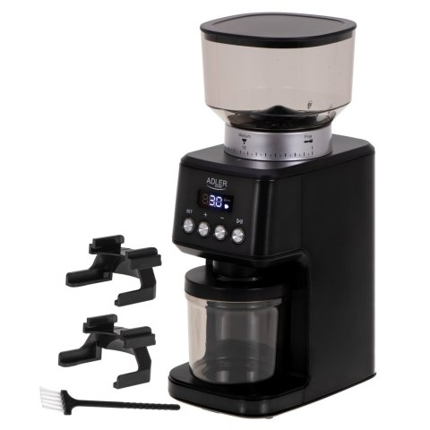 Adler Burr Coffee Grinder | AD 4300 | 180 W | Coffee beans capacity 300 g | Black Adler Burr Coffee Grinder | AD 4300 | 180 W | Coffee beans capacity 300 g | Black