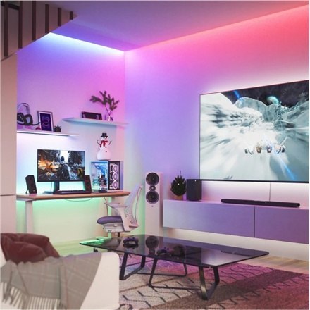 Nanoleaf Essentials Light Strips Expansion 2 Metry Nanoleaf | Pasujące do Nanoleaf Essentials Light Strips | 23 W | RGBCW | Blue Nanoleaf Essentials Light Strips Expansion 2 Metry Nanoleaf | Pasujące do Nanoleaf Essentials Light Strips | 23 W | RGBCW | Blue