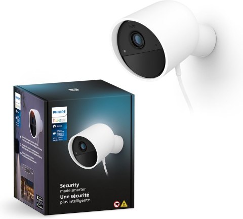 Philips Hue | Bezpieczna kamera przewodowa | Bullet | IP65 | Biały Philips Hue | Bezpieczna kamera przewodowa | Bullet | IP65 | Biały