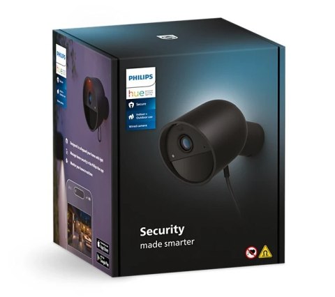 Philips Hue | Bezpieczna kamera przewodowa | Bullet | IP65 | Czarny Philips Hue | Bezpieczna kamera przewodowa | Bullet | IP65 | Czarny