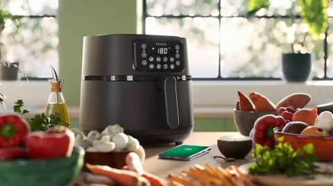 Philips XXL Airfryer | HD9285/90 | Moc 2000 W | Pojemność 7,2 L | Czarny/Ciemnosrebrny Philips XXL Airfryer | HD9285/90 | Moc 2000 W | Pojemność 7,2 L | Czarny/Ciemnosrebrny
