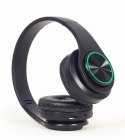 Słuchawki stereo Gembird BHP-LED-01 z efektami świetlnymi LED | Bluetooth | Nauszne | Bezprzewodowe | Czarne