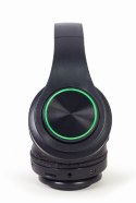 Słuchawki stereo Gembird BHP-LED-01 z efektami świetlnymi LED | Bluetooth | Nauszne | Bezprzewodowe | Czarne