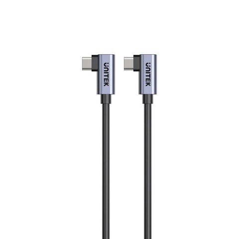 UNITEK KABEL USB-C KĄTOWY 90°/90° PD 100W M/M 0,5M UNITEK KABEL USB-C KĄTOWY 90°/90° PD 100W M/M 0,5M