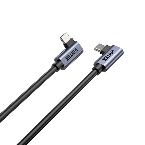 UNITEK KABEL USB-C KĄTOWY 90°/90° PD 100W M/M 0,5M UNITEK KABEL USB-C KĄTOWY 90°/90° PD 100W M/M 0,5M