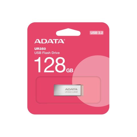 ADATA | Pamięć Flash USB | UR350 | 128 GB | USB 3.2 Gen1 | Brązowa ADATA | Pamięć Flash USB | UR350 | 128 GB | USB 3.2 Gen1 | Brązowa