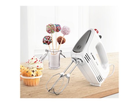 Bosch | Hand Mixer | MFQ22100 CleverMixx | Hand Mixer | 375 W | Number of speeds 4 | Turbo mode | White/Dark Grey Bosch | Hand Mixer | MFQ22100 CleverMixx | Hand Mixer | 375 W | Number of speeds 4 | Turbo mode | White/Dark Grey