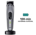Braun Trimmer do zarostu MGK7420 | Bezprzewodowy trymer 13 długości | Kolor czarno-szary