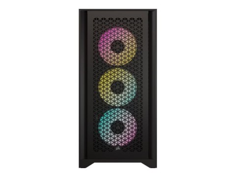 Corsair | Obudowa PC ze szkła hartowanego | iCUE 4000D RGB AIRFLOW | Okno boczne | Czarny | Mid-Tower | Zasilacz w zestawie Nie Corsair | Obudowa PC ze szkła hartowanego | iCUE 4000D RGB AIRFLOW | Okno boczne | Czarny | Mid-Tower | Zasilacz w zestawie Nie