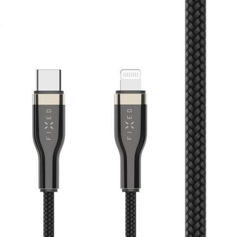 Fixed | Braided Cable USB-C/Lightning, 2 m | FIXDB-CL2-BK Fixed | Braided Cable USB-C/Lightning, 2 m | FIXDB-CL2-BK