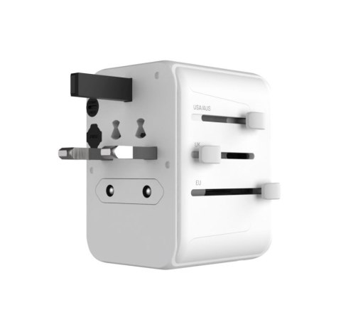 Fixed | Voyager World Adapter | FIXCT30-1C2A-WH | USB-A/USB-C | Travel Adapter Fixed | Voyager World Adapter | FIXCT30-1C2A-WH | USB-A/USB-C | Travel Adapter