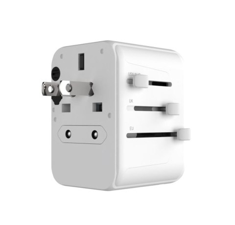 Fixed | Voyager World Adapter | FIXCT30-1C2A-WH | USB-A/USB-C | Travel Adapter Fixed | Voyager World Adapter | FIXCT30-1C2A-WH | USB-A/USB-C | Travel Adapter