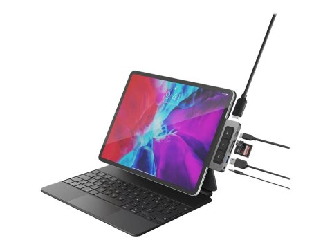 Koncentrator portów USB-C HyperDrive Media 6-w-1 do iPad Pro/Air | Ilość portów HDMI: 1 Koncentrator portów USB-C HyperDrive Media 6-w-1 do iPad Pro/Air | Ilość portów HDMI: 1