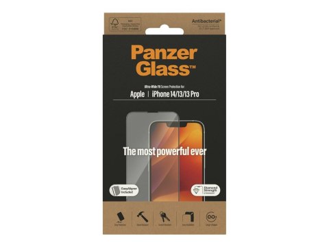 PanzerGlass | Ochraniacz ekranu | Apple | iPhone 14/13/13 Pro | Szkło hartowane | Przezroczysty | Odporny na odciski palców; Dia PanzerGlass | Ochraniacz ekranu | Apple | iPhone 14/13/13 Pro | Szkło hartowane | Przezroczysty | Odporny na odciski palców; Dia