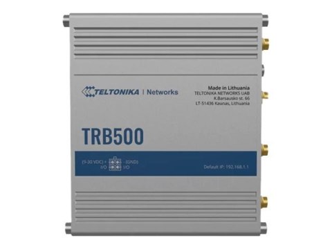 Przemysłowa brama 5G | TRB500 | Brak Wi-Fi | 10/100/1000 Mbit/s | Porty Ethernet LAN (RJ-45) 1 | Obsługa sieci mesh Nie | MU-MiM Przemysłowa brama 5G | TRB500 | Brak Wi-Fi | 10/100/1000 Mbit/s | Porty Ethernet LAN (RJ-45) 1 | Obsługa sieci mesh Nie | MU-MiM