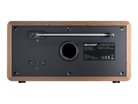 Radio cyfrowe Sharp DR-450(BR), FM/DAB/DAB+, Bluetooth 4.2, funkcja alarmu, brązowy | Sharp | Radio cyfrowe | DR-450(BR) | brązo Radio cyfrowe Sharp DR-450(BR), FM/DAB/DAB+, Bluetooth 4.2, funkcja alarmu, brązowy | Sharp | Radio cyfrowe | DR-450(BR) | brązo