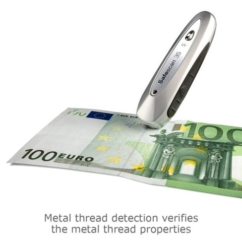 SAFESCAN 35 Grey Suitable for Banknotes, ID documents Number of detection points 3 SAFESCAN 35 Grey Suitable for Banknotes, ID documents Number of detection points 3
