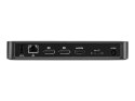 Stacja dokująca Targus z portem USB-C Triple-HD oraz z zasilaniem 85 W, porty Ethernet LAN (RJ-45) 1, DisplayPorty 2, złącza HDM