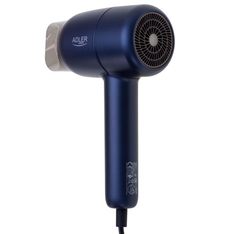 Adler Hair Dryer | AD 2279b | 1800 W | Number of temperature settings 2 | Ionic function | Blue Adler Hair Dryer | AD 2279b | 1800 W | Number of temperature settings 2 | Ionic function | Blue