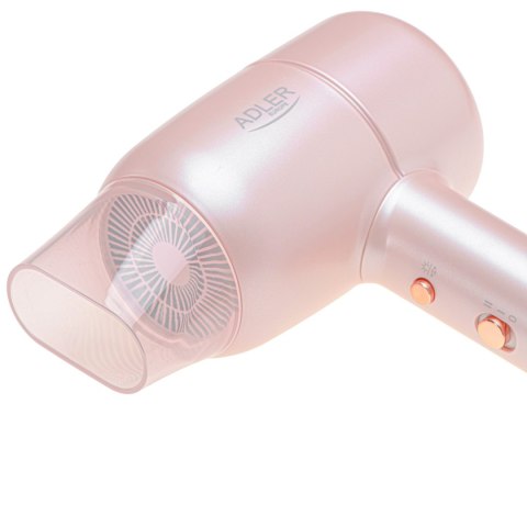 Adler Hair Dryer | AD 2279p | 1800 W | Number of temperature settings 2 | Ionic function | Pink Adler Hair Dryer | AD 2279p | 1800 W | Number of temperature settings 2 | Ionic function | Pink
