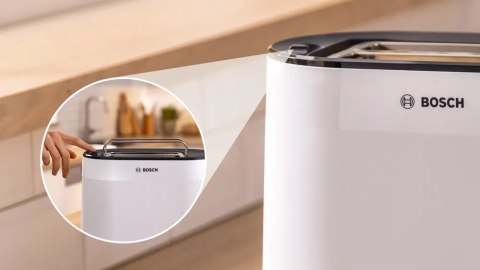 Bosch Compact Toaster | TAT2M121 MyMoment | Power 950 W | Number of slots 2 | Housing material Plastic | White Bosch Compact Toaster | TAT2M121 MyMoment | Power 950 W | Number of slots 2 | Housing material Plastic | White