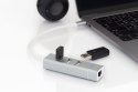 Digitus | 3-portowy koncentrator USB typu C + karta sieciowa Fast Ethernet | DA-70253