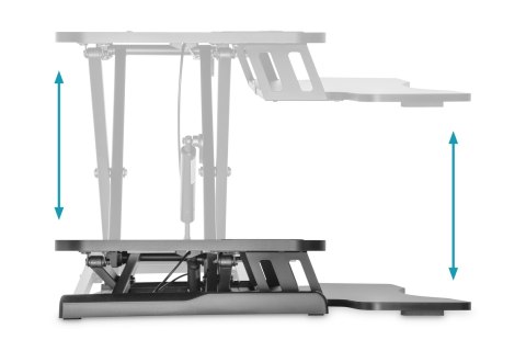 Digitus DA-90380-1 Ergonomic Workspace Riser | 10-50 cm | Maximum load weight 15 kg | Black Digitus DA-90380-1 Ergonomic Workspace Riser | 10-50 cm | Maximum load weight 15 kg | Black