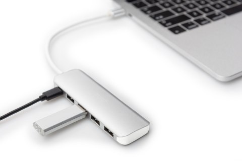 Digitus | Ładowanie | 4-portowy koncentrator USB typu C (USB 3.0) + PD Digitus | Ładowanie | 4-portowy koncentrator USB typu C (USB 3.0) + PD