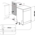 INDESIT | Zmywarka | D2F HD624 AS | Wolnostojąca | Szerokość 60 cm | Liczba kompletów naczyń 14 | Liczba programów 9 | Klasa efe