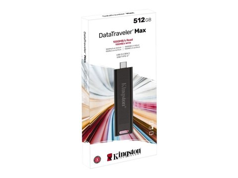 Kingston | DataTraveler MAX | 512 GB | USB 3.2 | Czarny Kingston | DataTraveler MAX | 512 GB | USB 3.2 | Czarny