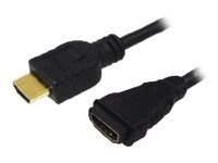 Logilink | Kabel HDMI typ A męski - HDMI typ A żeński | Czarny | HDMI typ A żeński | HDMI typ A męski | HDMI do HDMI | 2 m Logilink | Kabel HDMI typ A męski - HDMI typ A żeński | Czarny | HDMI typ A żeński | HDMI typ A męski | HDMI do HDMI | 2 m