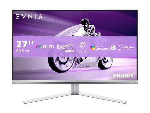 Philips 27M2N8500/00 | 27 " | OLED | 16:9 | 360 Hz | 0.03 ms | 2560 x 1440 pixels | 250 cd/m² | HDMI ports quantity 2 | White Philips 27M2N8500/00 | 27 " | OLED | 16:9 | 360 Hz | 0.03 ms | 2560 x 1440 pixels | 250 cd/m² | HDMI ports quantity 2 | White