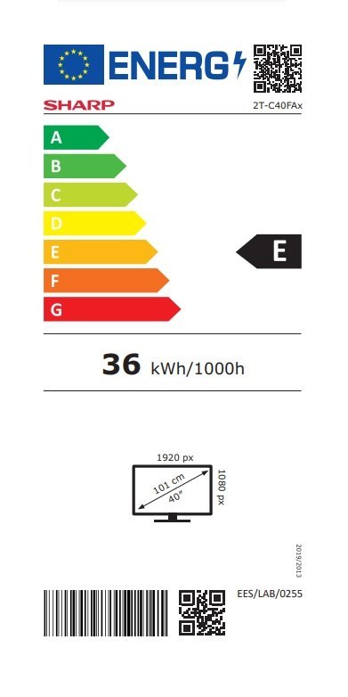 Sharp | 40FA2E | 40" (101 cm) | FHD | Czarny Sharp | 40FA2E | 40" (101 cm) | FHD | Czarny
