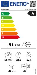 Whirlpool Washing machine | FFB 10469 BV EE | Energy efficiency class A | Front loading | Washing capacity 10 kg | 1351 RPM | De
