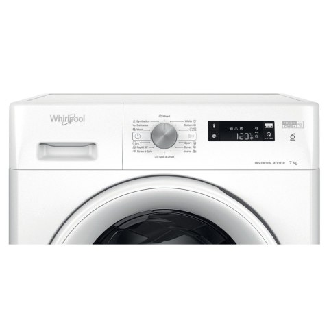 Whirlpool Washing machine | FFS 7469 W EE | Energy efficiency class A | Front loading | Washing capacity 7 kg | 1400 RPM | Depth Whirlpool Washing machine | FFS 7469 W EE | Energy efficiency class A | Front loading | Washing capacity 7 kg | 1400 RPM | Depth