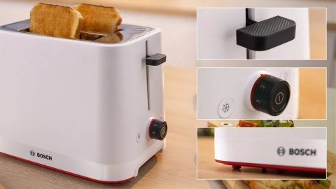 Bosch Compact Toaster | TAT3M121 MyMoment | Number of slots 2 | Housing material Plastic | White Bosch Compact Toaster | TAT3M121 MyMoment | Number of slots 2 | Housing material Plastic | White