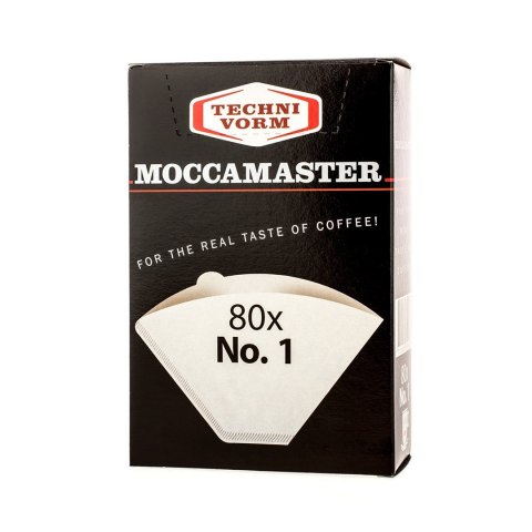 Moccamaster filtry papierowe nr 1, 80 sztuk Moccamaster filtry papierowe nr 1, 80 sztuk