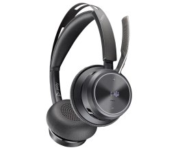 Poly Zestaw słuchawkowy Voyager Focus 2 z certyfikatem Microsoft Teams USB-C-C + przejściówka USB-C/A + podstawka ładująca 9T9J6