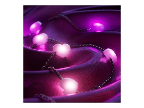 Twinkly Candies 200 Heart-shaped RGB LEDs, Green Wire, USB-C|Twinkly Twinkly Candies 200 Heart-shaped RGB LEDs, Green Wire, USB-C|Twinkly