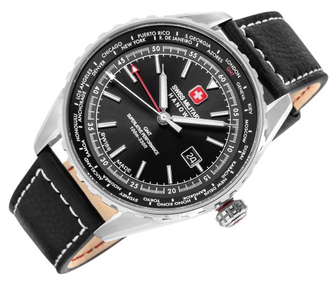 Zegarek Męski SWISS MILITARY HANOWA Afterburn GMT SMWGB0003201 + BOX Zegarek Męski SWISS MILITARY HANOWA Afterburn GMT SMWGB0003201 + BOX