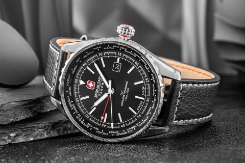 Zegarek Męski SWISS MILITARY HANOWA Afterburn GMT SMWGB0003201 + BOX Zegarek Męski SWISS MILITARY HANOWA Afterburn GMT SMWGB0003201 + BOX