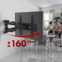 Uchwyt ścienny do telewizora Maclean MC-781 (Obrotowy, ścienne, Uchylny; 26" - 55"; max. 45kg)