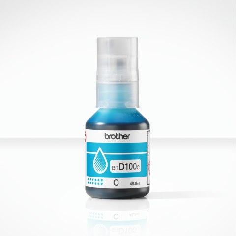 Brother BTD100C Genuine Cyan Ink Bottle Brother BTD100C Genuine Cyan Ink Bottle
