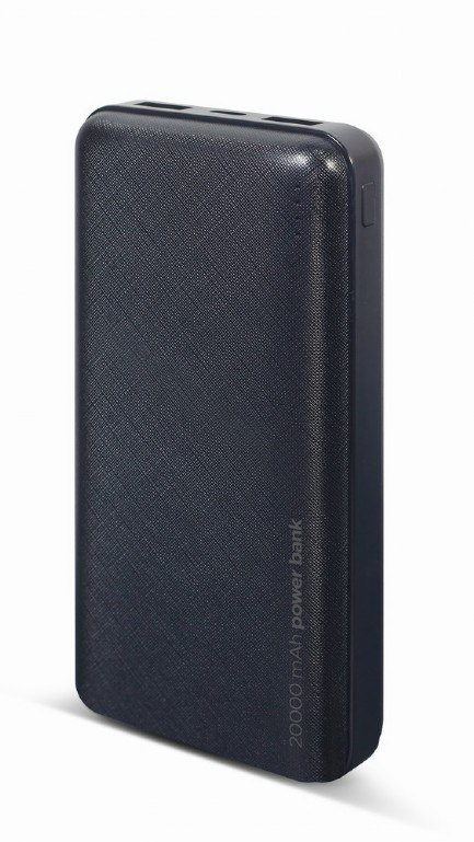 Gembird | PB20-02 | Power Bank | 20000 mAh | 2 x USB-AF | Czarny Gembird | PB20-02 | Power Bank | 20000 mAh | 2 x USB-AF | Czarny