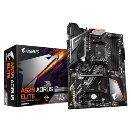 Gigabyte | A520 AORUS ELITE 1.0 | Rodzina procesorów AMD | Gniazdo procesora AM4 | DDR4 DIMM | Gniazda pamięci 4 | Liczba złączy