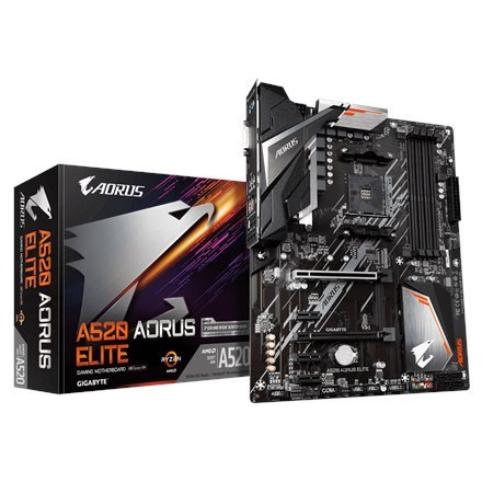 Gigabyte | A520 AORUS ELITE 1.0 | Rodzina procesorów AMD | Gniazdo procesora AM4 | DDR4 DIMM | Gniazda pamięci 4 | Liczba złączy Gigabyte | A520 AORUS ELITE 1.0 | Rodzina procesorów AMD | Gniazdo procesora AM4 | DDR4 DIMM | Gniazda pamięci 4 | Liczba złączy