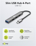 Goobay Slim 4-Port USB Hub, USB-C to USB-A, 5 Gbit/s | 74457