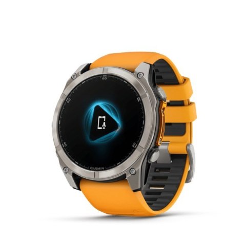 Zegarek Garmin Fenix 8 AMOLED Sapphire Titanium Spark Orange Zegarek Garmin Fenix 8 AMOLED Sapphire Titanium Spark Orange
